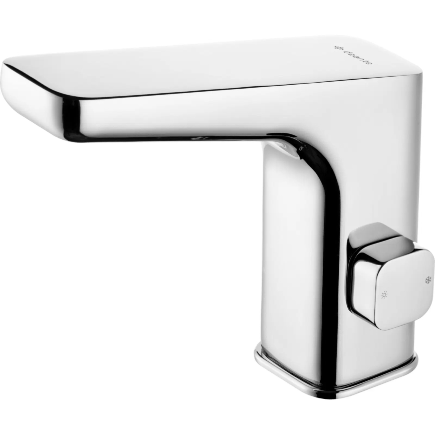 Deante BQH_029R - Senza tocco rubinetto per lavabo con regolazione di temperatura HIACYNT 4xAA cromo lucido