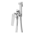 Deante BQL_034M - Miscelatore bidet BLUR con doccetta per installazione ad incasso, cromato lucido