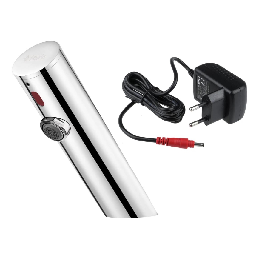 Deante BQR_P28V - Rubinetto touchless per lavabo SENSE 230/6V acciaio lucido