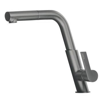 Deante BQS_D73M - Miscelatore da cucina con doccetta estraibile SILIA titanio