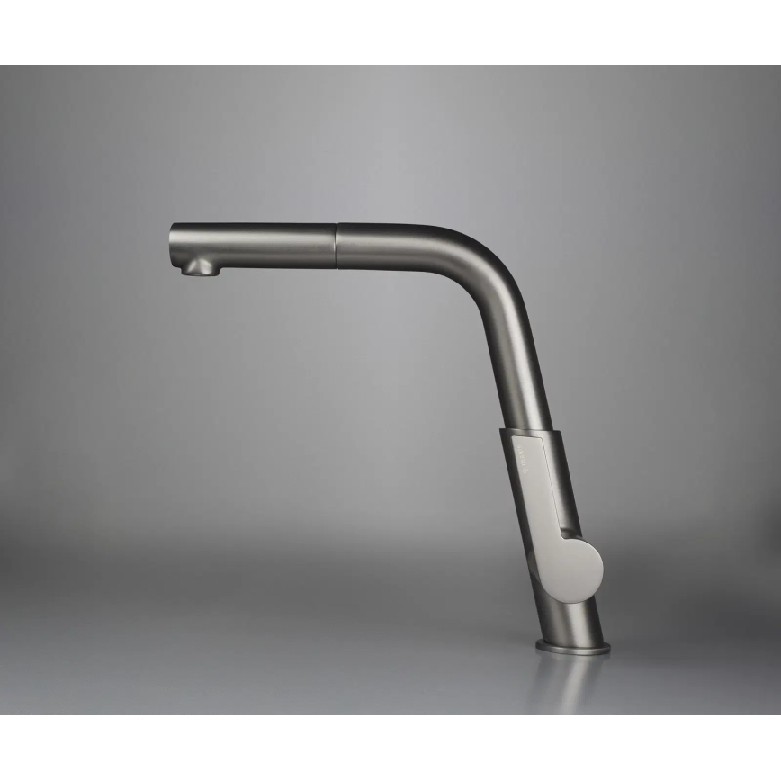 Deante BQS_D73M - Miscelatore da cucina con doccetta estraibile SILIA titanio