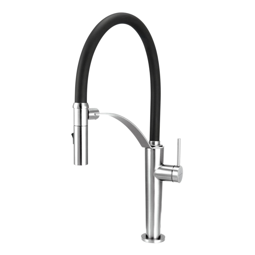 Deante BRC_072M - Rubinetto per lavello con braccio flessible CORDA cromo lucido