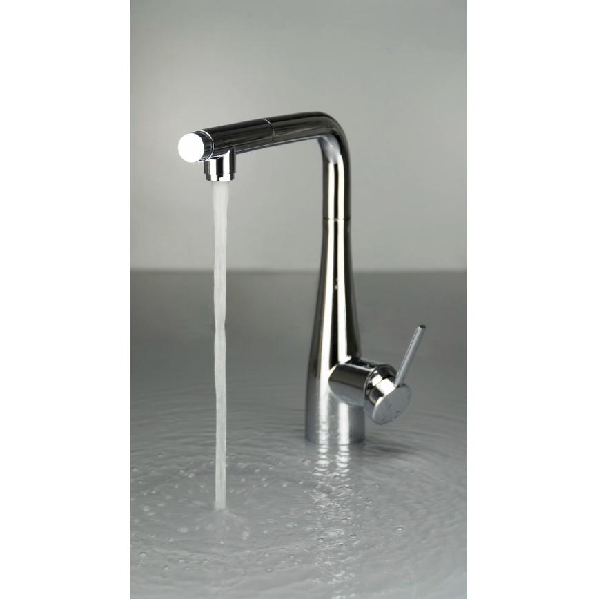 Deante BRE_075M - Rubinetto lavello con doccetta estraibile ERIDAN cromo lucido