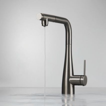 Deante BRE_D75M - Rubinetto lavello con doccetta estraibile ERIDAN titanio
