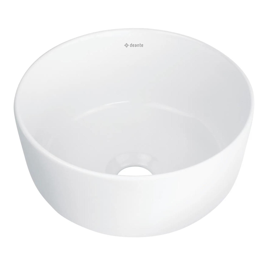 Deante CDJ_6U2S - Lavandino da appoggio JASMIN diametro 28 cm ceramiche/bianco
