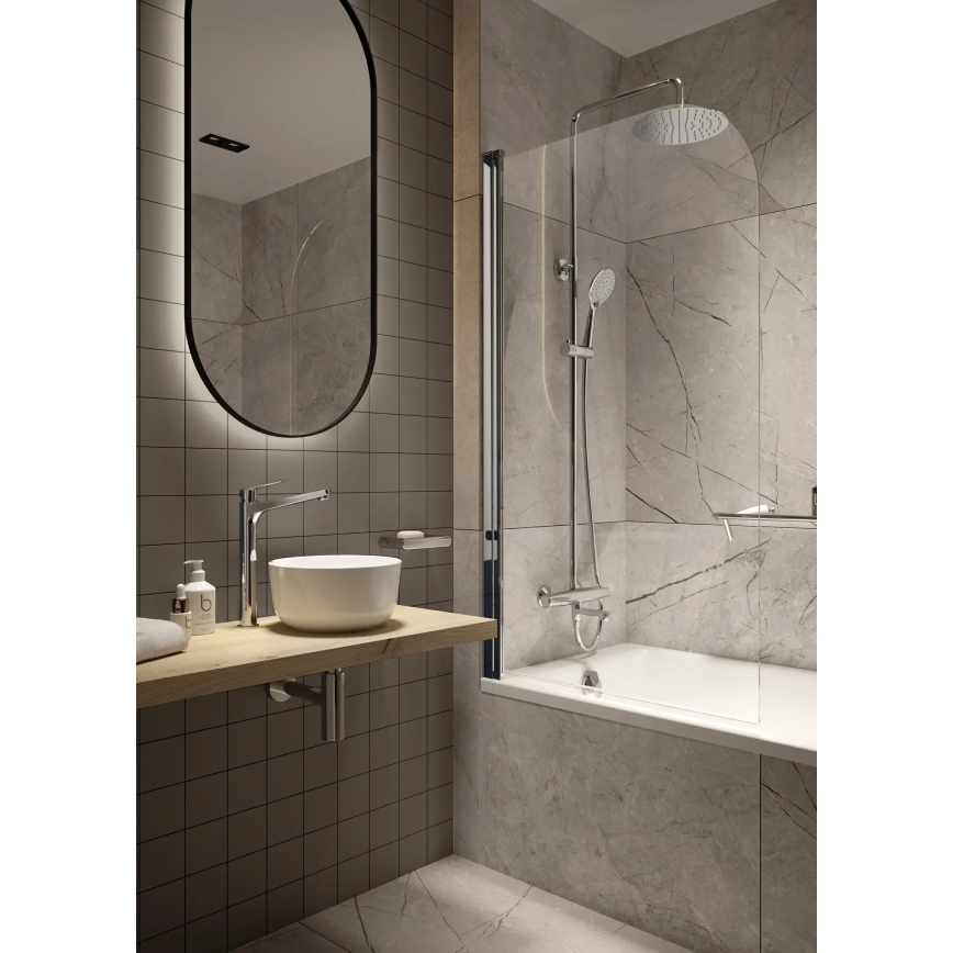 Deante CDJ_6U2S - Lavandino da appoggio JASMIN diametro 28 cm ceramiche/bianco