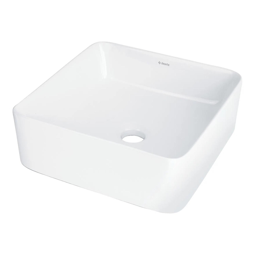 Deante CDJ_6U3S - Vasque à poser JASMIN 34,5x34,5 cm céramique/blanc