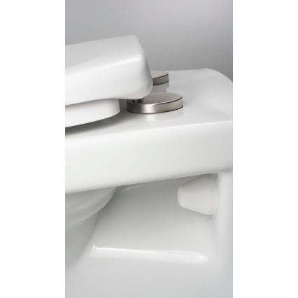 Deante CMOD6SPW - WC a parete con sedile BORO ceramiche/bianco