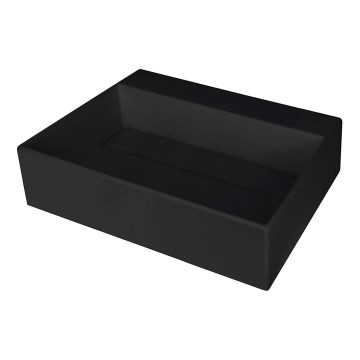 Deante CQR_NU5M - Aufsatzwaschbecken CORREO 40x50 cm Granit/schwarz