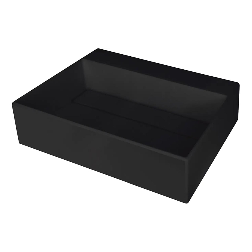 Deante CQR_NU5M - Lavandino da appoggio CORREO 40x50 cm granito/nero