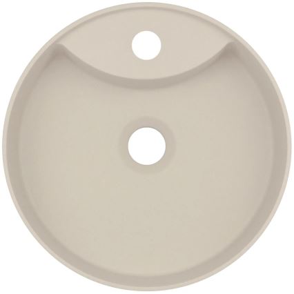 Deante CQS_5U4B - Lavandino da appoggio con un tap hole SILIA diametro 36 cm granito/beige