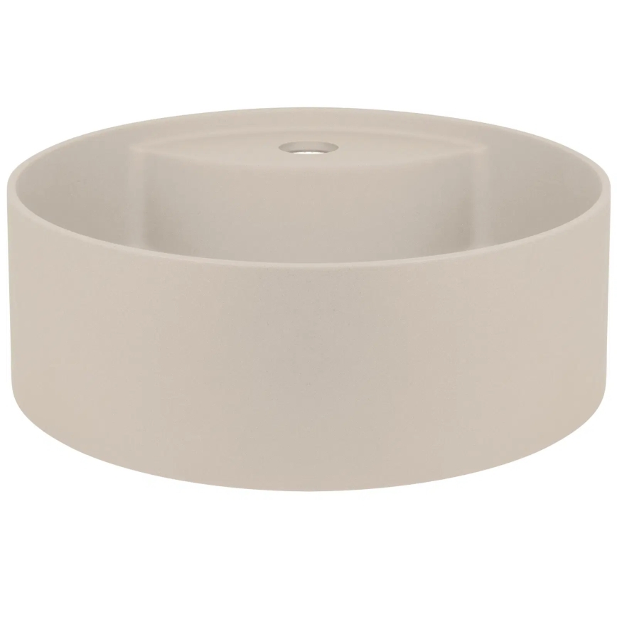 Deante CQS_5U4B - Lavandino da appoggio con un tap hole SILIA diametro 36 cm granito/beige