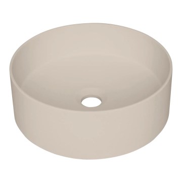 Deante CQS_5U4S - Lavandino da appoggio SILIA diametro 36 cm granito/beige