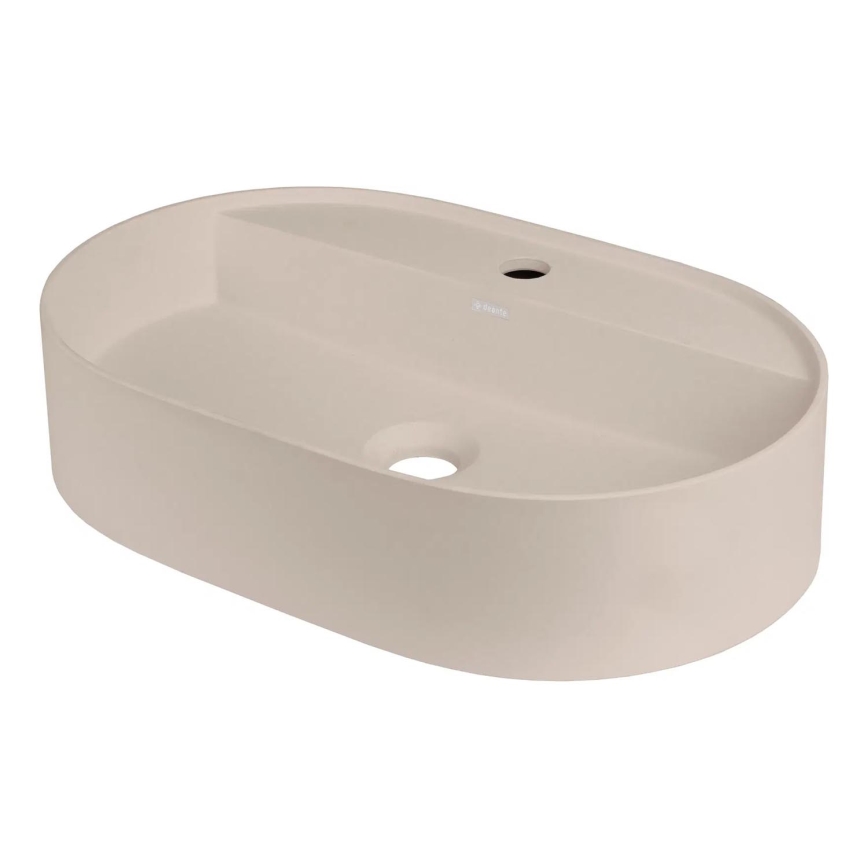 Deante CQS_5U6B - Vasque à poser avec orifice pour le robinet SILIA 35x55 cm granit/beige