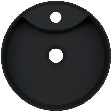 Deante CQS_NU4B - Vasque à poser SILIA avec percement pour robinet Ø 36 cm granite/noir