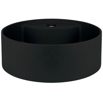 Deante CQS_NU4B - Vasque à poser SILIA avec percement pour robinet Ø 36 cm granite/noir