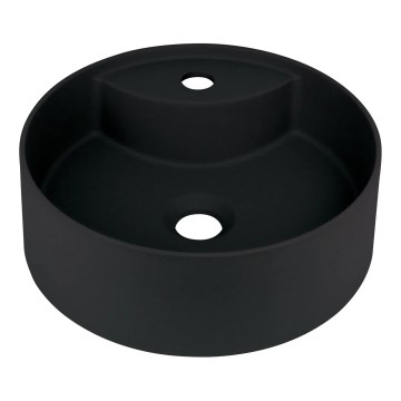 Deante CQS_NU4B - Vasque à poser SILIA avec percement pour robinet Ø 36 cm granite/noir