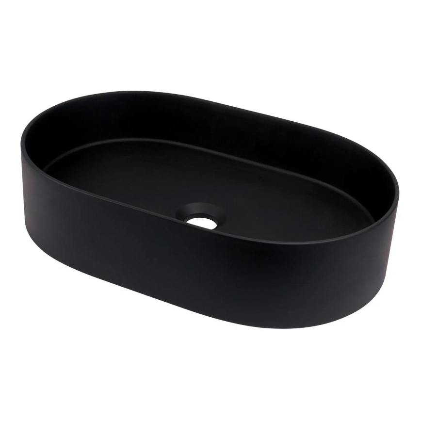 Deante CQS_NU6S - Lavabo da appoggio SILIA 35x55 cm granito/nero