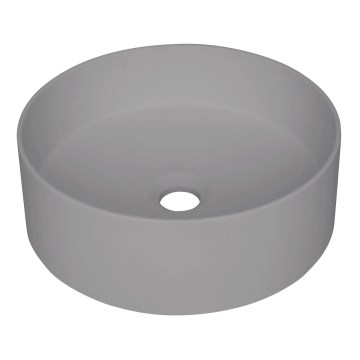 Deante CQS_SU4S - Vasque à poser SILIA Ø 36 cm granite/gris métallisé
