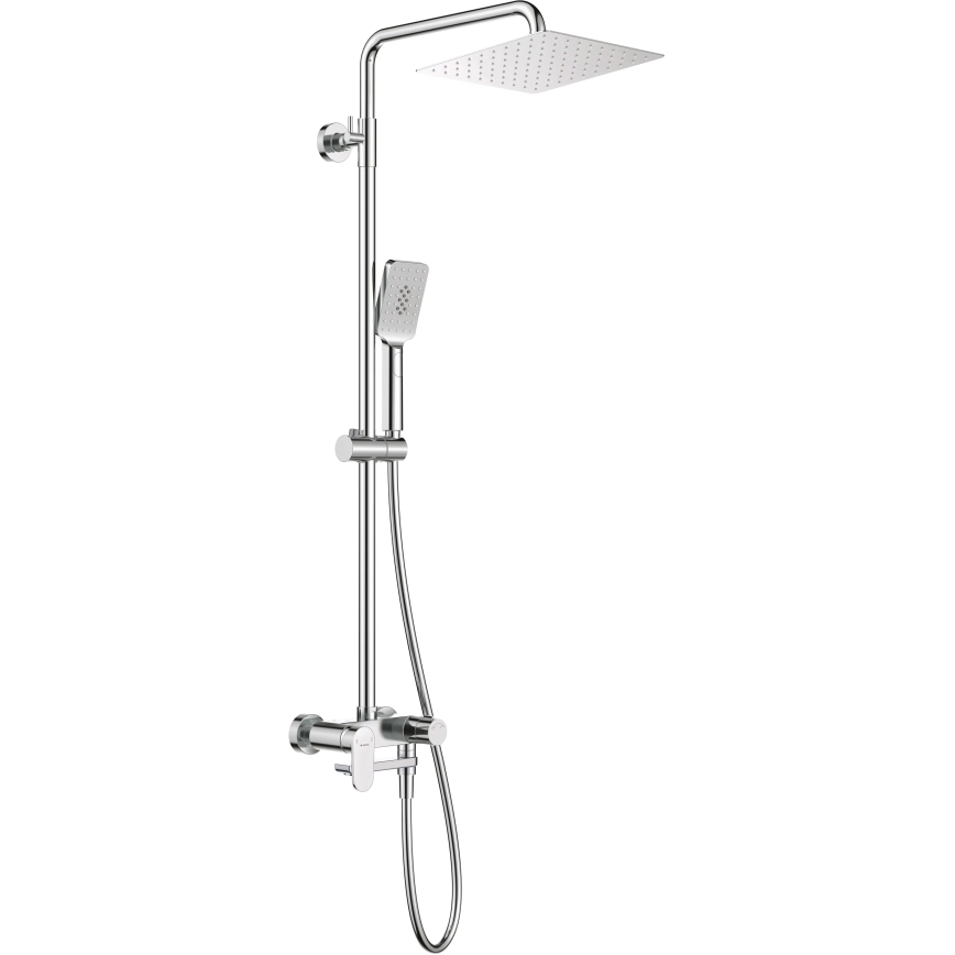Deante NAC_01AM - Duschset mit Mischbatterie ALPINIA, glänzender Chrom