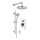 Deante NAC_09GA - Duschset mit Unterputzarmatur ALPINIA, Hochglanz-Chrom