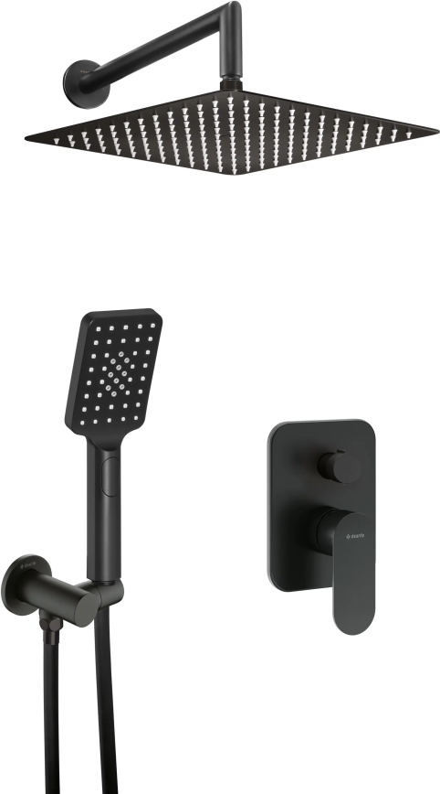 Deante NAC_N9LP - Duschset mit Unterputzarmatur ALPINIA schwarz