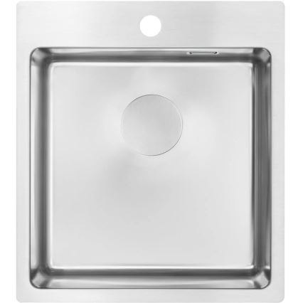 Deante ZPO_010A - Lavello della cucina OLFATO 50,5x45 cm pettinato acciaio