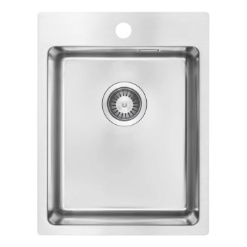 Deante ZPO_010E - Lavello della cucina OLFATO 50,5x39 cm pettinato acciaio