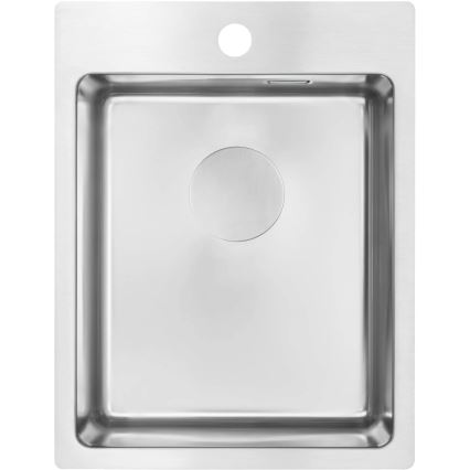 Deante ZPO_010E - Lavello della cucina OLFATO 50,5x39 cm pettinato acciaio