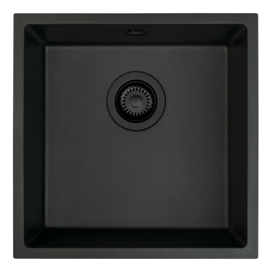 Deante ZQA_N10A - Évier de cuisine CORDA 44x44 cm granit/noir