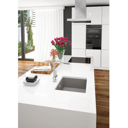 Deante ZQA_N10A - Lavello della cucina CORDA 44x44 cm granito/nero