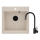 Deante ZQJN5103 - Lavello della cucina EVORA 50x50 cm + rubinetto del lavello con braccio flessible granito/beige