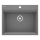 Deante ZRC_S10A - Lavello da cucina CORIO 50 x 60 cm, granito/grigio metallico