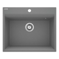 Deante ZRC_S10A - Lavello della cucina CORIO 50x60 cm granito/grigio metallico