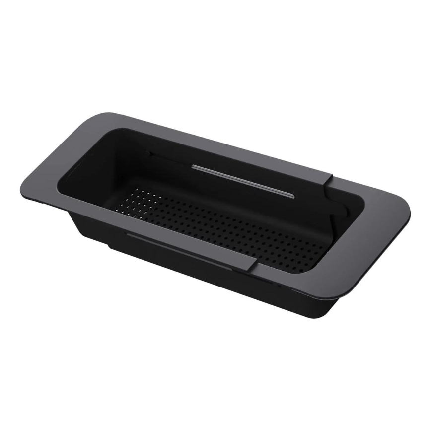 Deante ZZB_N00L - Panier extractible pour évier 57,4x13,4 cm noir