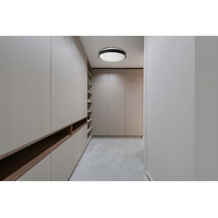 Deckenleuchte 2x E27, max. 40 W, 230 V, Ø 29,5 cm, schwarz