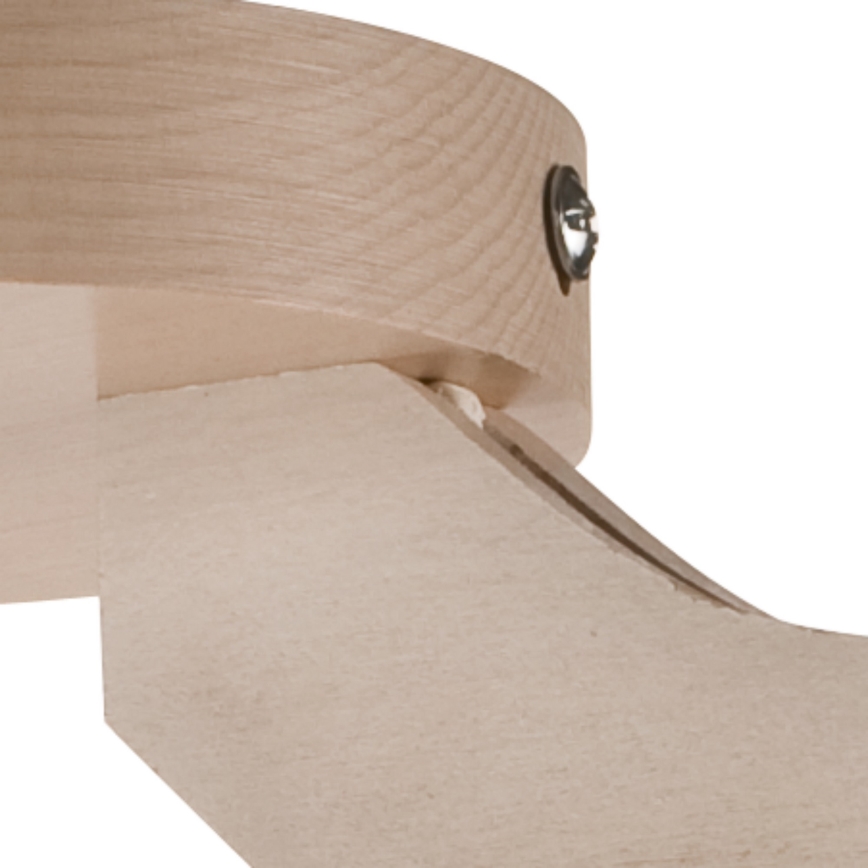 Deckenleuchte ADRIANO 3xE27/60W/230V Buche