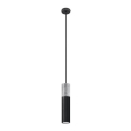 Deckenleuchte an Kabel BORGIO 1xGU10/40W/230V Beton/Metall Schwarz