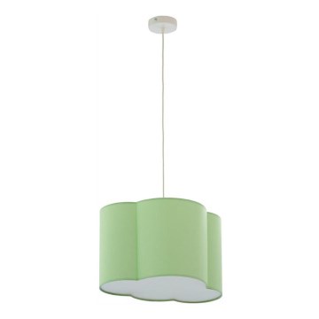 Deckenleuchte an Kabel CLOUD 1xE27/25W/230V grün