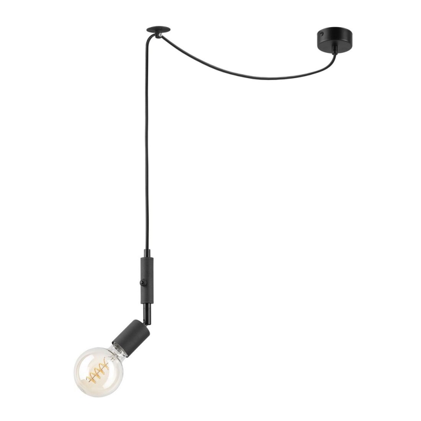 Deckenleuchte an Kabel INA 1xE27/42W/230V schwarz