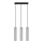 Deckenleuchte an Kabel LUVO 3xGU10/40W/230V Beton/Schwarz