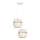 Deckenleuchte an Kabel PARIS 2xE27/60W/230V weiß/gold