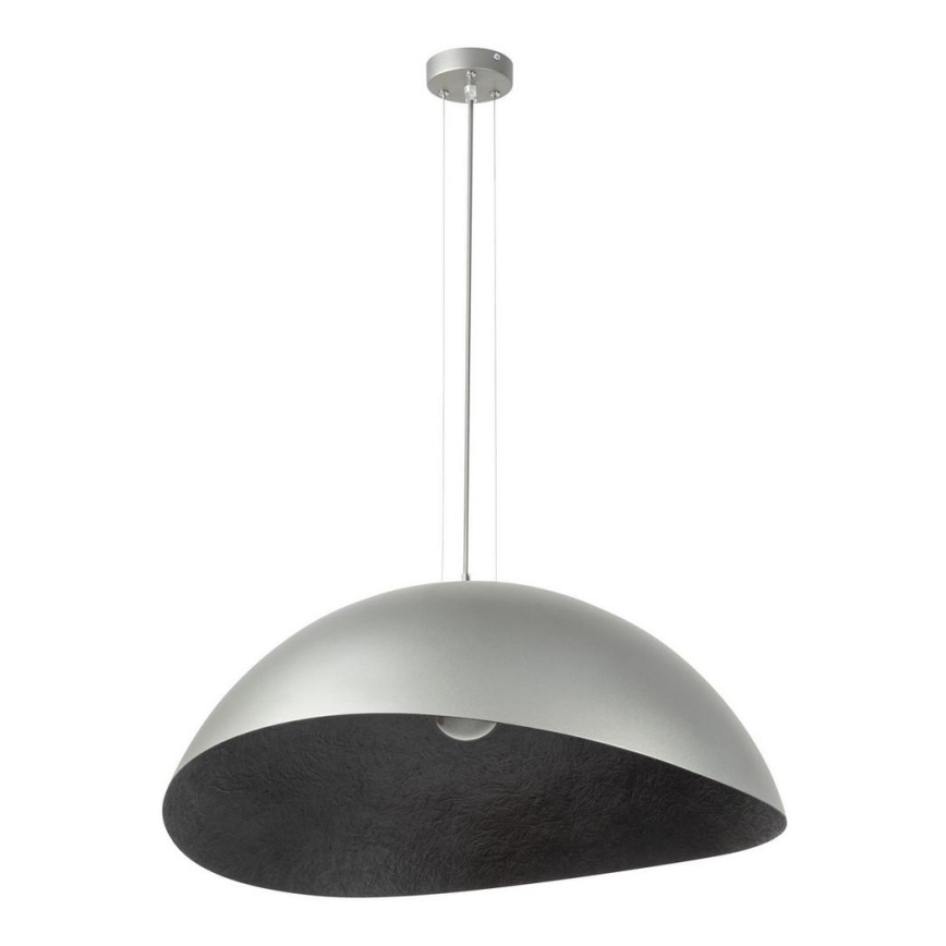 Deckenleuchte an Kabel SOLARIS 1xE27/60W/230V Ø 69 cm silber/schwarz
