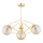 Deckenleuchte an Stange BARSUM 3xE14/10W/230V golden