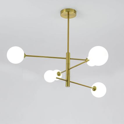 Deckenleuchte an Stange DORADO 6xG9/40W/230V goldfarben