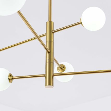 Deckenleuchte an Stange DORADO 6xG9/40W/230V goldfarben