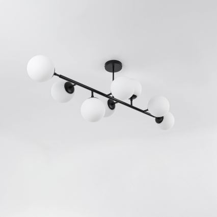 Deckenleuchte an Stange DORADO 8xE14/40W/230V schwarz