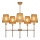 Deckenleuchte an Stange MADELA 5xE14/40W/230V Jute/Beige