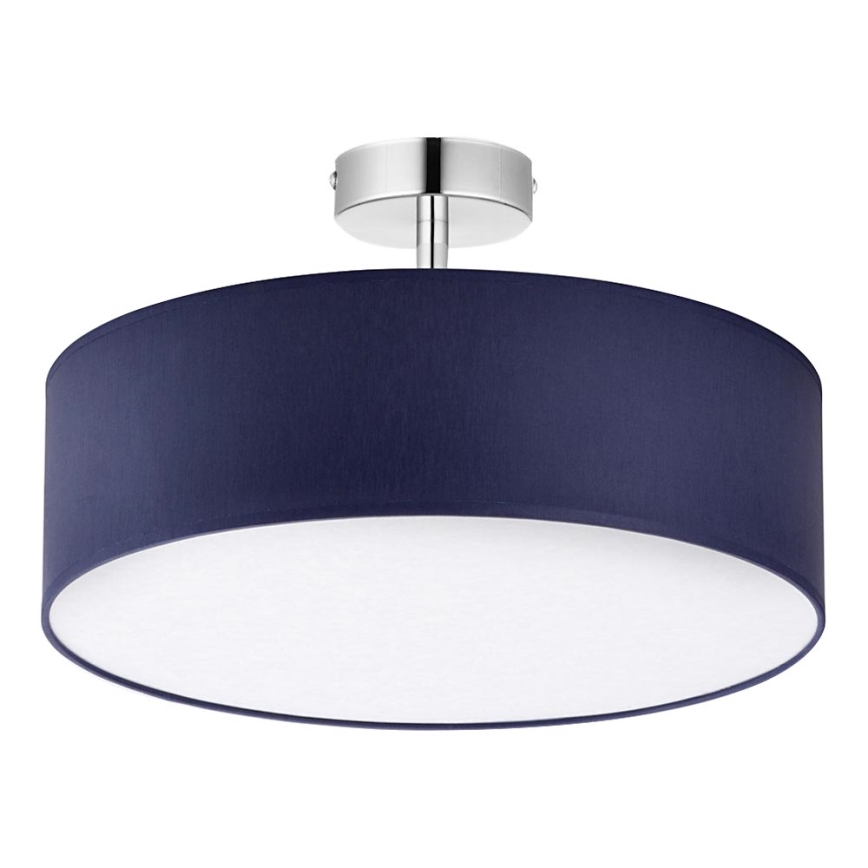 Deckenleuchte an Stange RONDO 4xE27/15W/230V Ø 40 cm blau