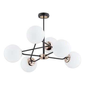 Deckenleuchte an Stange SAGITO 6xE14/10W/230V golden